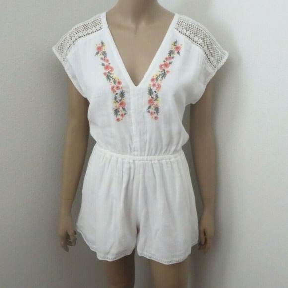 Abercrombie floral embroidered romper - Picture 3 of 4